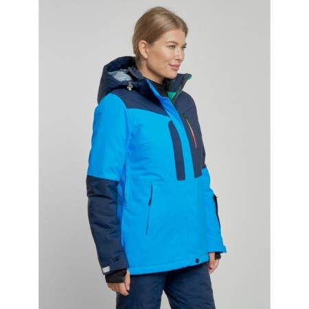 Ski jacket women's winter, size 50, blue color-3