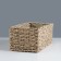 Rectangular wicker basket, 30x15x1 cm, algae