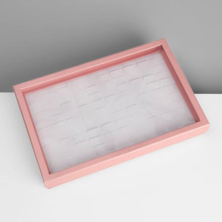 Steam for jewelry "Casket" 100 seats, 29 × 19 × 4 cm, pink color-4