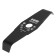 A mulch knife for a trimmer Denzel 96327, 2 blades, thickness 2.5 mm, 250 x 25.4 mm