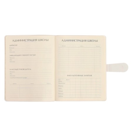 Universal diary for grade 1-11, 48 sheets of My Refresh. Strawberries, soft cover with magnetic header-3