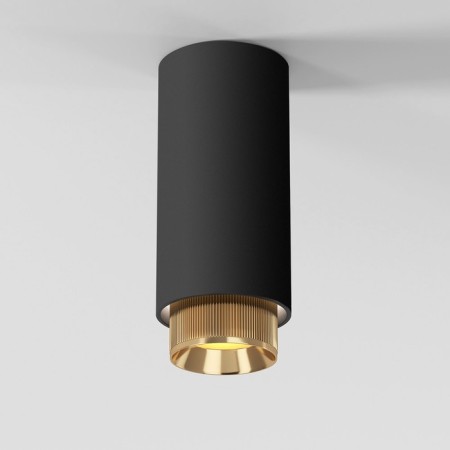 Lamp ceiling Elektrostandard, Nubis GU10 10 W, 60x60x150 mm, IP20, Color Gold, Black