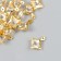 Decor for creativity Metal "Star 4 rays" gold, crystal 0.7x1.3x1.3 cm