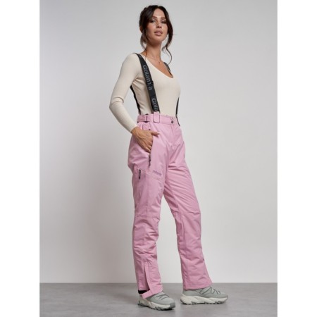Semi -combinezone ski insulated female winter, size 44, pink color-19