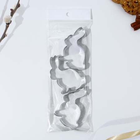 A set of forms for cutting the “rabbits” on Easter, 5.8 x 7 x 1.3 cm.-3