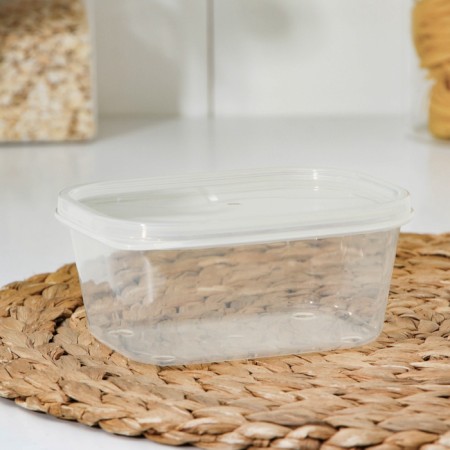 Container of food shares, 500 ml, 13 × 10 × 5.5 cm, rectangular, transparent-2