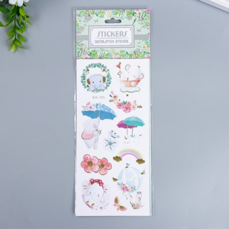 Plastic sticker with gold "beast-boy" mix 25x9 cm-4