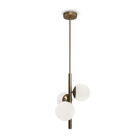 Suspension lamp Freya Fr5199PL-03BS Zing, 300x300x918 mm, E27, 3x60W, brass color