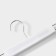 Pannings for trousers and skirts with valve clamps, 29.5 × 13 cm, 10 pcs, white color