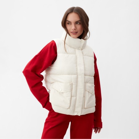 Women's vest with collar Mist, p. 44, milk-2