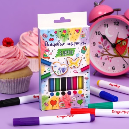 Food marker, set of 6 colors