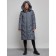 Coat insulated winter female, size 46, dark blue color