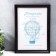 Photo frame plastic L-1 21x30 cm Wenge (plastic screen)