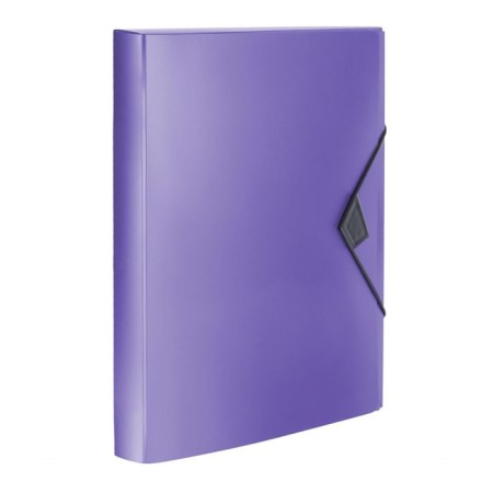 A4 elastic band, 800 μm, Calligrata Top "Mistral", Korex 40 mm, up to 300 sheets, lilac metallic