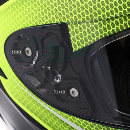 Helmet integral, graphics, light green, size l, ff867-9