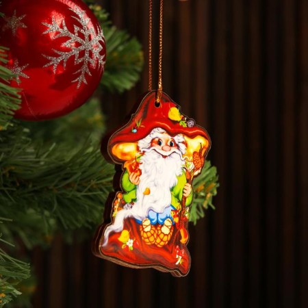 Toy on the tree "Character" Forester, 9,5x7cm-1