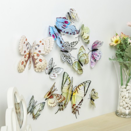 Magnet Plastic "Butterfly" set of 12 pcs mix h = 4.4.5,6,8,9,5,13,5,14.5 cm-1
