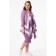Cardigan female, size 60, lilac color, white