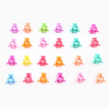 Hair crab "Bright Star", 24 pcs., 1 x 1.5 x 1.5 cm-3
