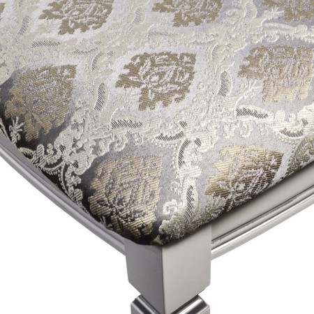 Vasco banquet in 106n, 420x470x490, white/silver/Marcus silver-1