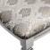 Vasco banquet in 106n, 420x470x490, white/silver/Marcus silver