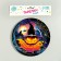 Disposable paper plate "Halloween", 18 cm, set 6 pcs.