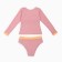 Swimsuit female separate minku pink color, size 44