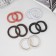Hair elastic band "Cindy" (set 10 pcs) shine luxury, 4.5 cm, mix