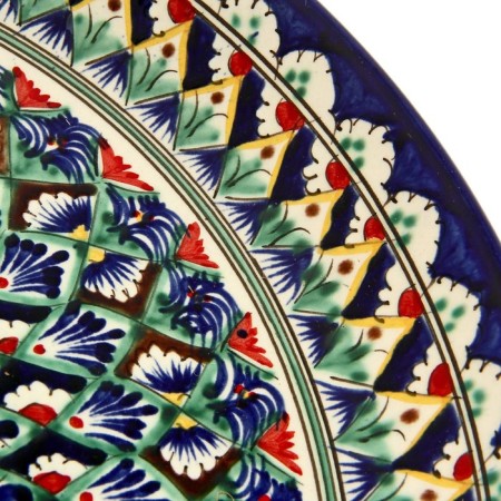 Largan Rishtan ceramics "Patterns", 36 cm, blue-5