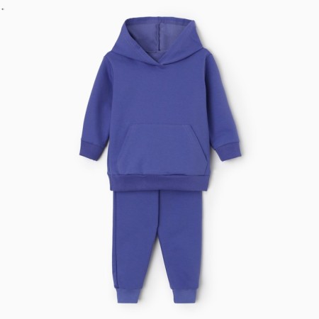Kit for children (sweatshirt, trousers), lilac color, height 104 cm