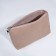 Bag Women's Tout on the button, a lightning cosmetic bag, beige color
