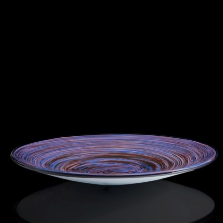 Interior dish "Milan Glass", blue, 48 × 48 cm-1