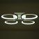Rose chandelier 73W LED 3000-6000K 5840LM 49x49x8 cm