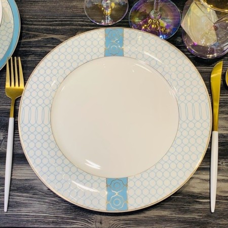 Set of lenardi plates "Tiffany", d = 27 cm, 6 pcs