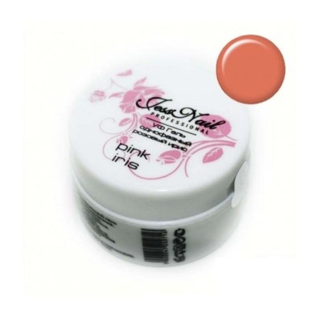 Single -phase jessnail gel, pink iris, 15 g