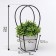 Bag for flowers white moisture-resistant, 12x12-8x8-12.5 cm