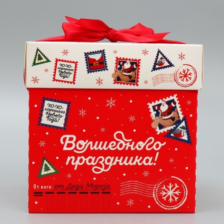 Folding box "Magic holiday", 15 x 15 x 15 cm, New Year-4