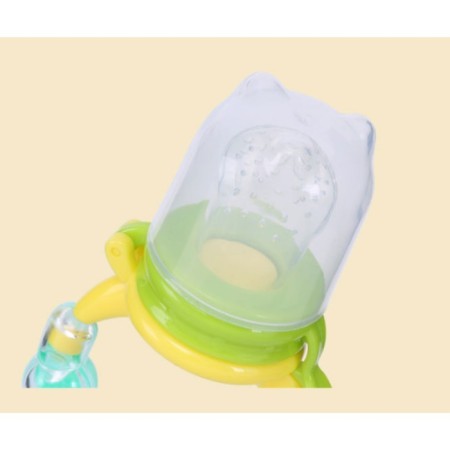 Nibbler for feeding, with silicone mesh, handle-pure handle, green color-8