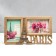Photo frame plastic in 2 photos 10x15 cm "Eiffel Tower. Paris" Dark Gold 17x29.5x2 cm