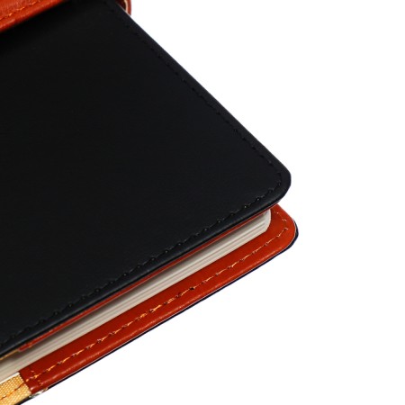 Organizer, A5, 128 sheets, cage, cover of leatherette, with a knife, "business", black-3