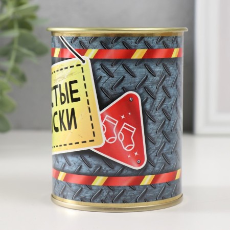 Socks with print in the bank "Clean socks" (inside male socks)-2