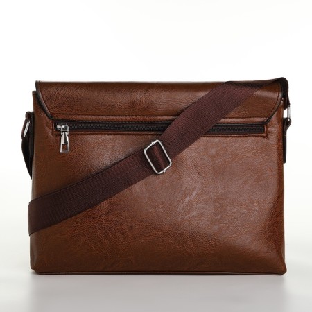 Male bag, brown color-3