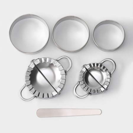 A set for modeling dumplings of the share "sour cream", 6 objects, stainless steel-2