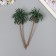 Decor for creating miniatures (trees) "Hawaiian palm" set 2 pcs 17 cm