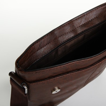 Male bag, brown color-4