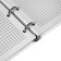 Notebook on rings, 80 sheets in the Technobum cage, covered cardboard, glossy lamination, offset block 60g/m2
