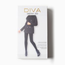 Колготки женские DIVA Siberia 350 ден, цвет черный (nero), размер 5-XL