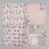 A set of paper for scrapbooking 12 sheets 12 designs "Vintage Letter" 160 grams 15.2x15.2 cm
