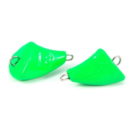 Cargo bullet-excentric stained collapsible Yaman 10 pcs., 18 g, green-2