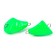 Cargo bullet-excentric stained collapsible Yaman 10 pcs., 18 g, green